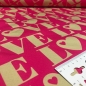 Preview: French Terry | byGraziela | LOVE Schriftzug | pink